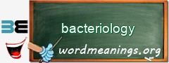 WordMeaning blackboard for bacteriology